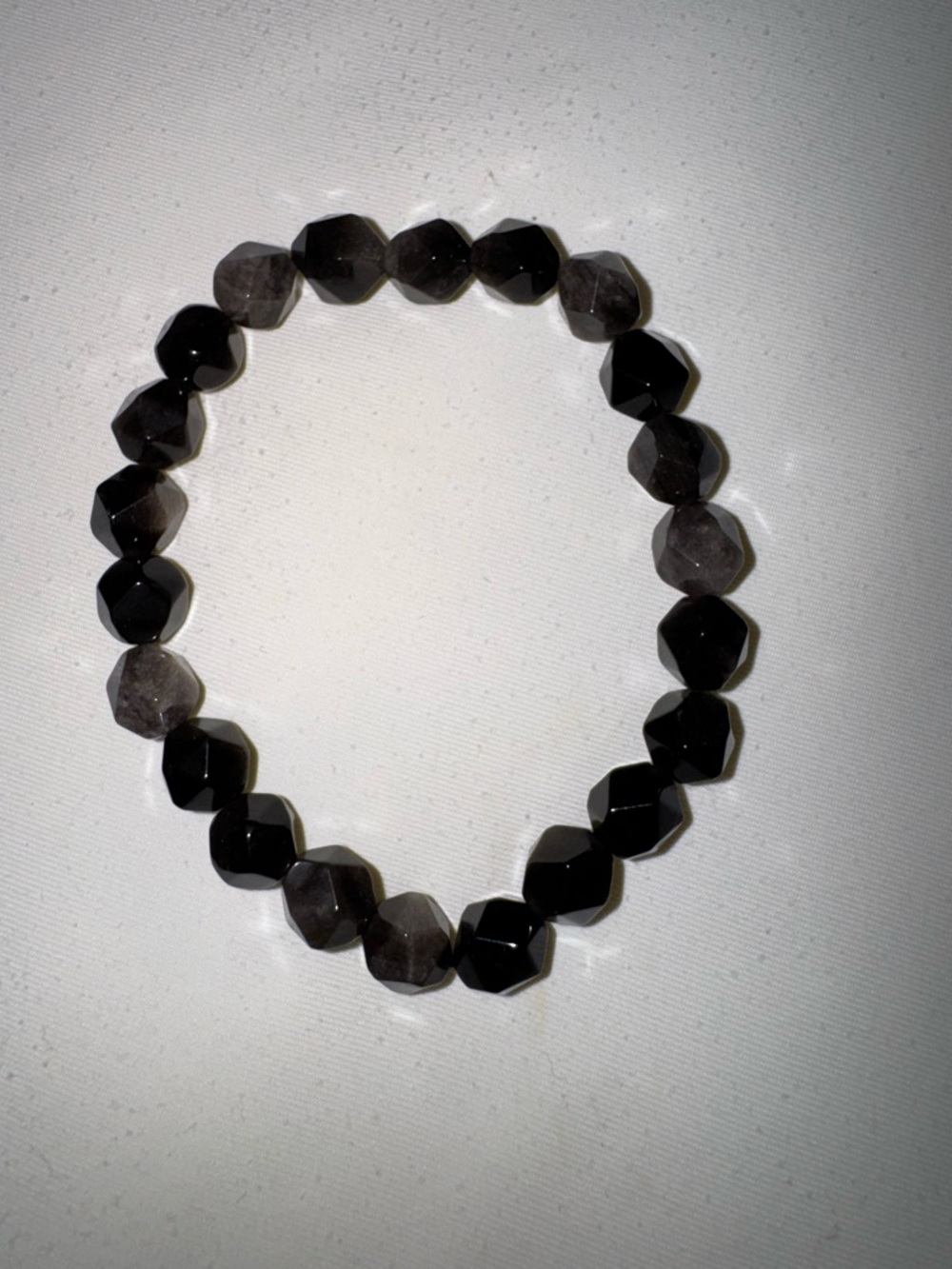 Faceted Silver Sheen Obsidian